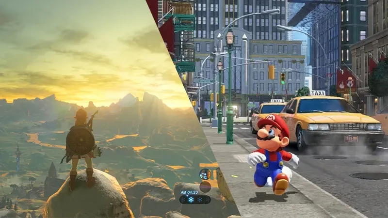 بازی Mario Odyssey و Zelda Breath of the Wild