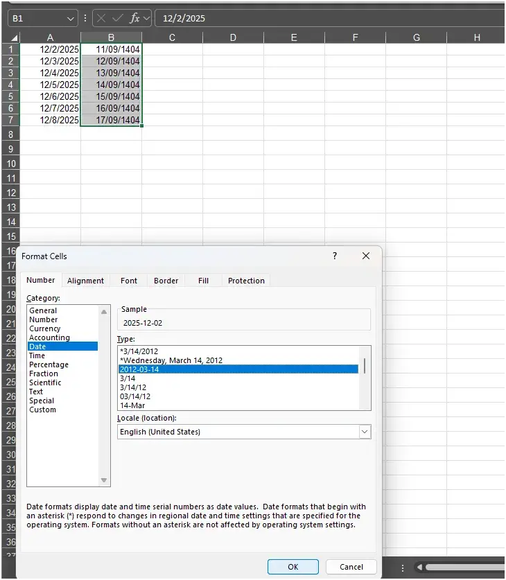 google sheet date