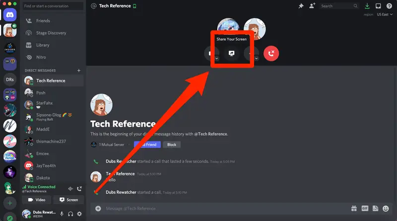 اشتراکگذاری صفحه (Screen Share)