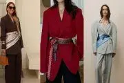 استایل شیک و نیمه‌رسمی با اسکارف